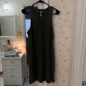 Z Supply Dress in Dark Green
